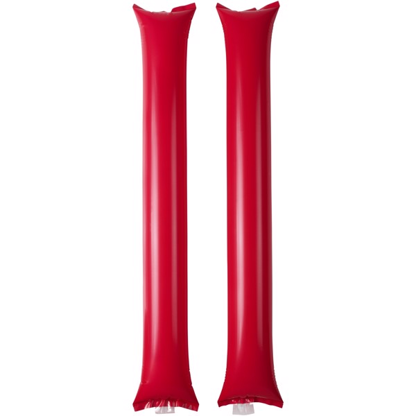 Bastones de animación hinchables (2 uds.) "Cheer" - Rojo