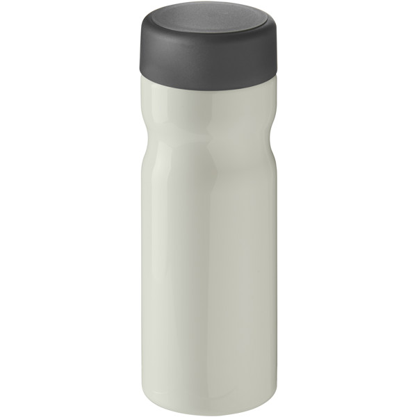H2O Active® Eco Base 650 ml screw cap water bottle - Ivory White / Grey