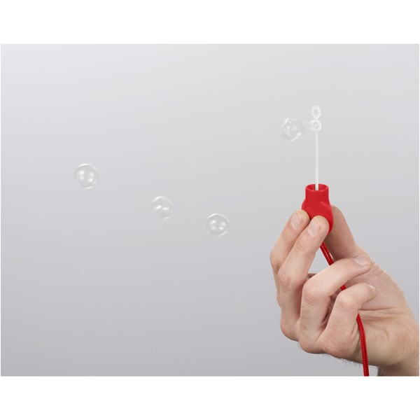 Pompero con bolígrafo "Bubbz" - Rojo