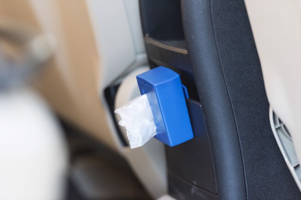 Waste Bag Dispenser Bluck - White