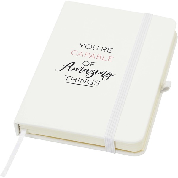 Spectrum Plus A6 hard cover notebook - White