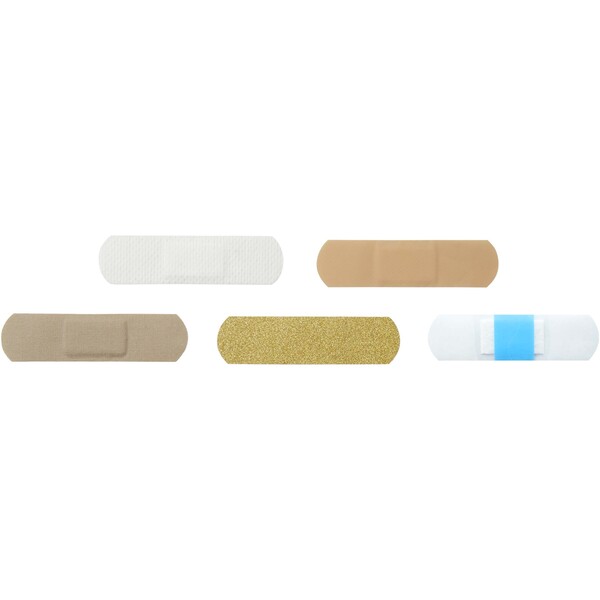 10-pieces plasters with full colour printed paper pouch - White