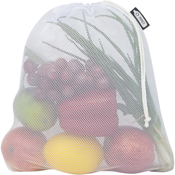Recycled polyester grocery bag 25x32 cm