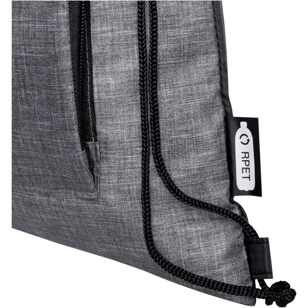 Ash recycled foldable drawstring bag 7L
