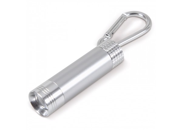 Light-up logo flashlight - Silver