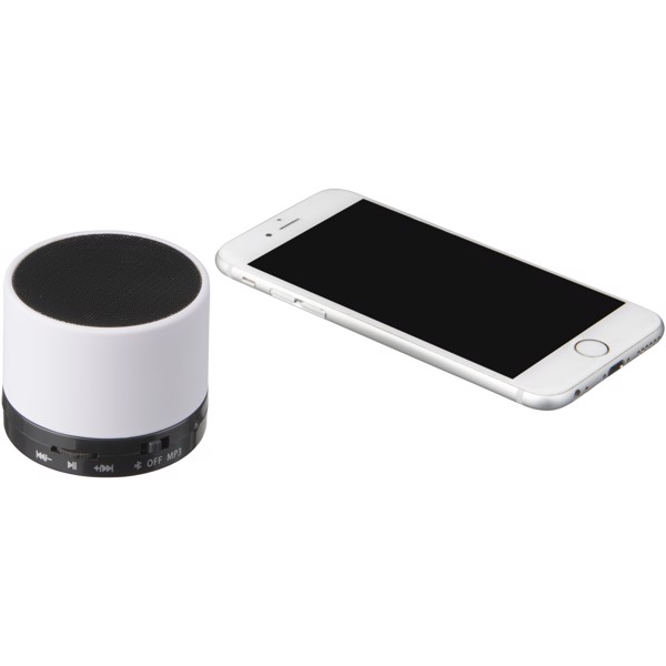 Duck cylinder Bluetooth® speaker with rubber finish - White