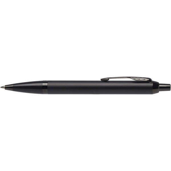 Parker IM achromatic ballpoint and rollerball pen set with gift box (black/blue ink)