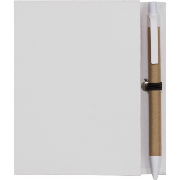 Colours combo pad with pen - White