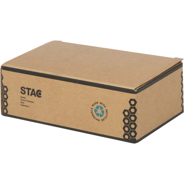 Octo 8-in-1 RCS recycled plastic screwdriver set with torch - Yellow