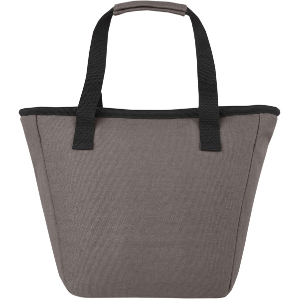 Joey 9-can GRS recycled canvas lunch cooler bag 6L - Grey