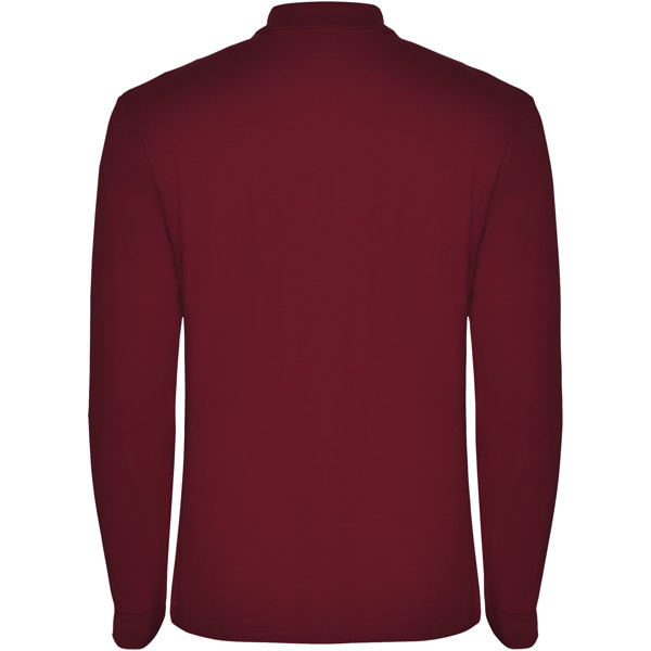 Estrella long sleeve men's polo - Garnet / S