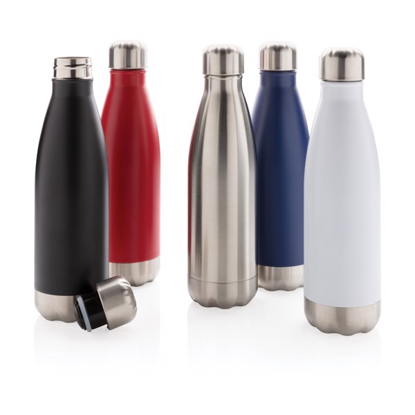 Vacuum insulated stainless steel bottle - White