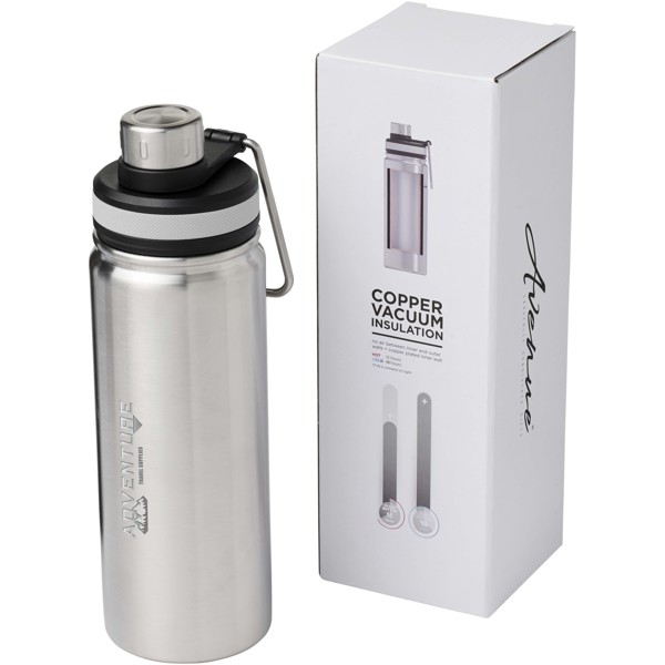 Gessi 590 ml copper vacuum insulated sport bottle - Silver
