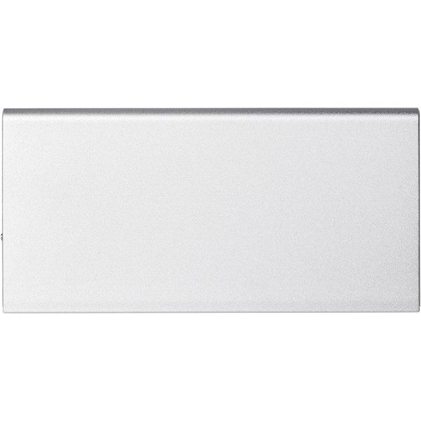 Plate 8000 mAh aluminium power bank - Silver