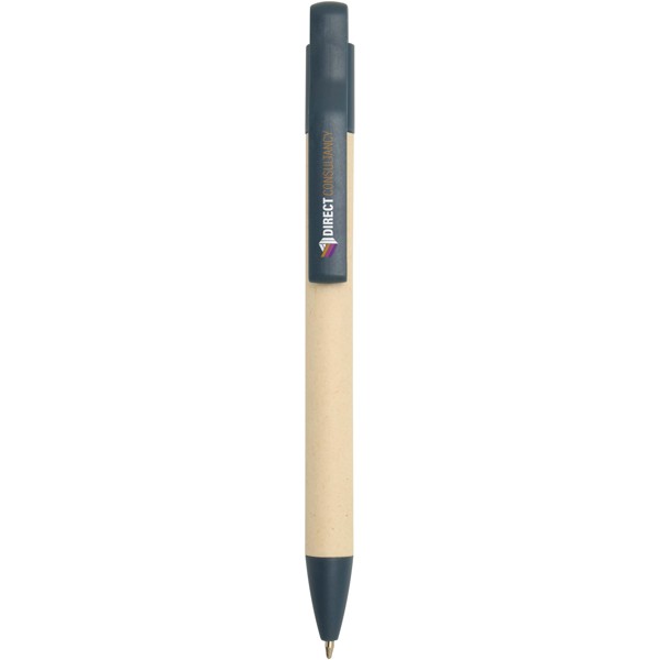 Liliana sugarcane paper ballpoint pen (blue ink) - Ocean Blue