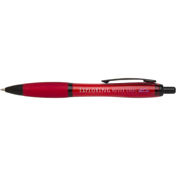 Nash recycled plastic ballpoint pen with black trims (black ink) - Red