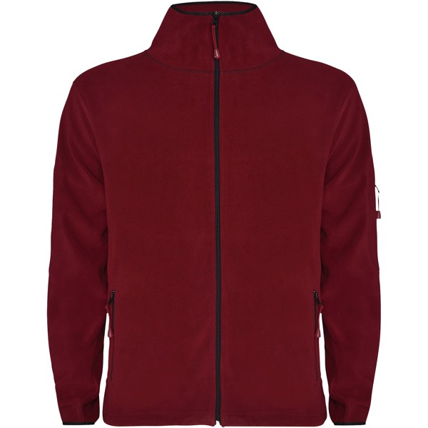 Luciane men's full zip fleece jacket - Garnet / S