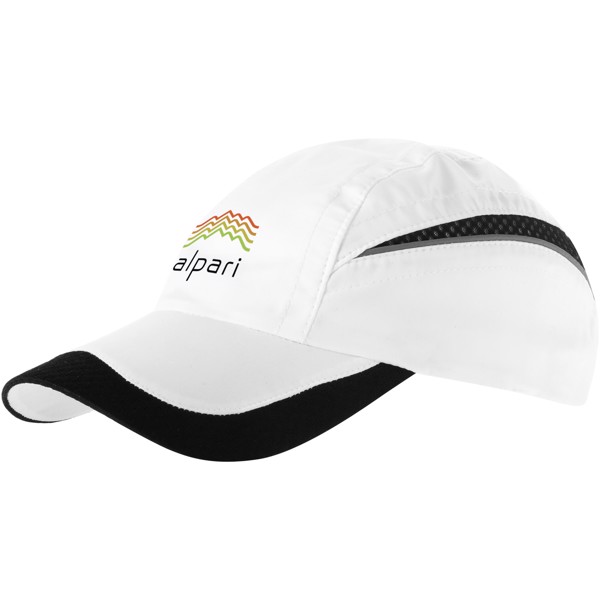 Qualifier 6 panel mesh cap - White / Solid black