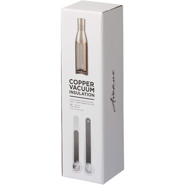 Vasa 500 ml copper vacuum insulated bottle - White