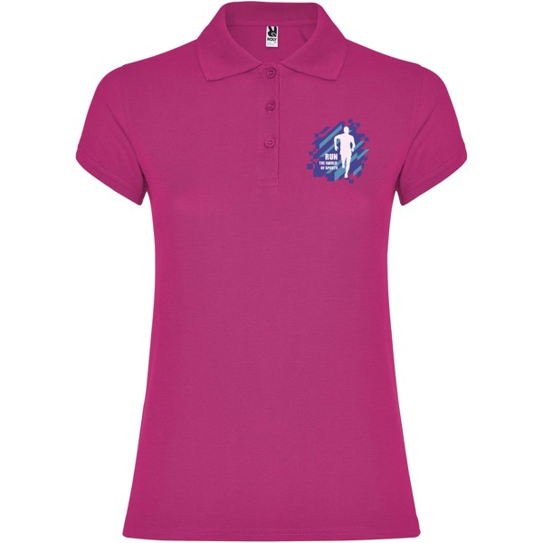 Star short sleeve women's polo - Rossette / S