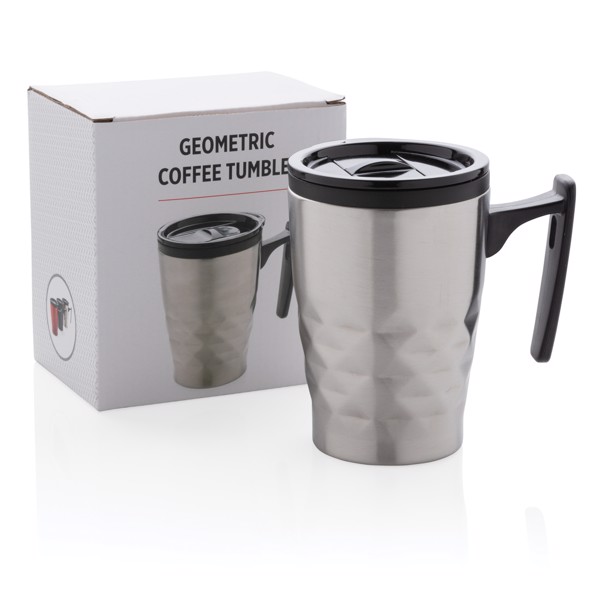 Geometric coffee tumbler