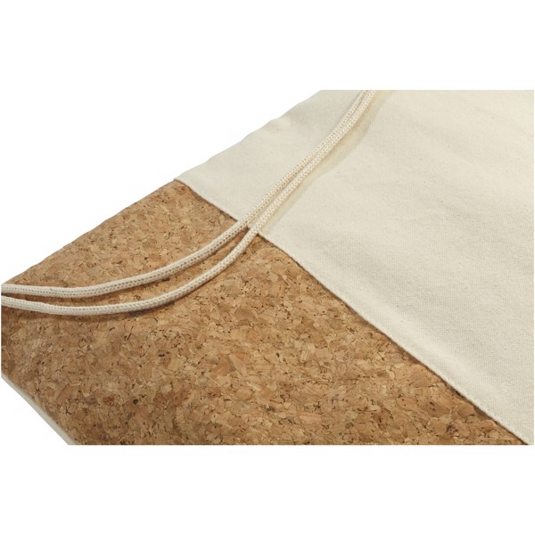 Woods 150 g/m² cotton and cork drawstring backpack