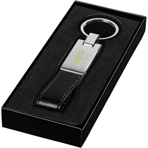 Corsa strap keychain - Solid black / Silver