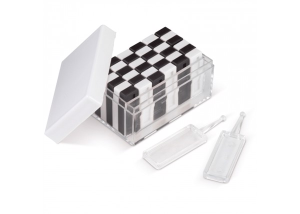 Tower & domino game 36-pcs - White / Black