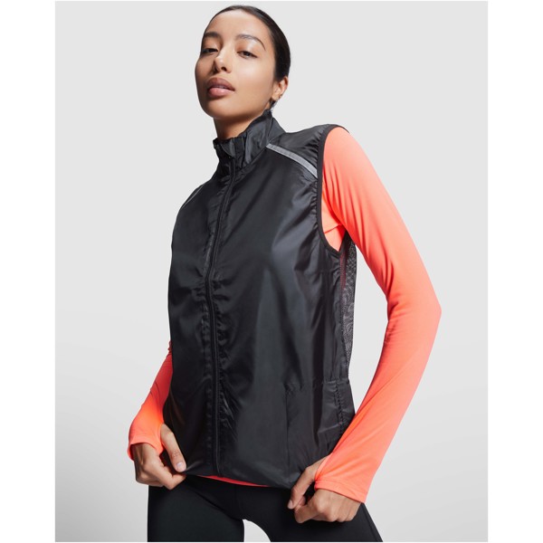 Jannu unisex lightweight running bodywarmer - Black / roly-2XL