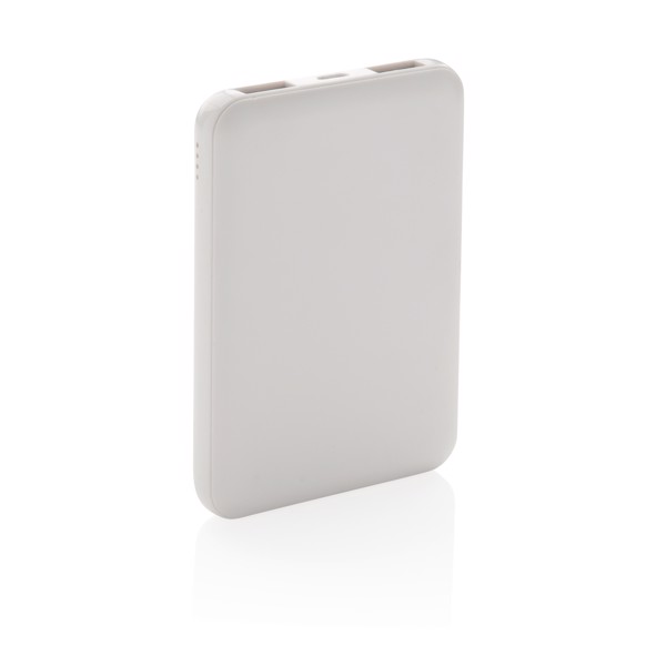 High Density 5.000 mAh Pocket Powerbank - White