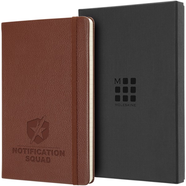 Classic L leather notebook - ruled