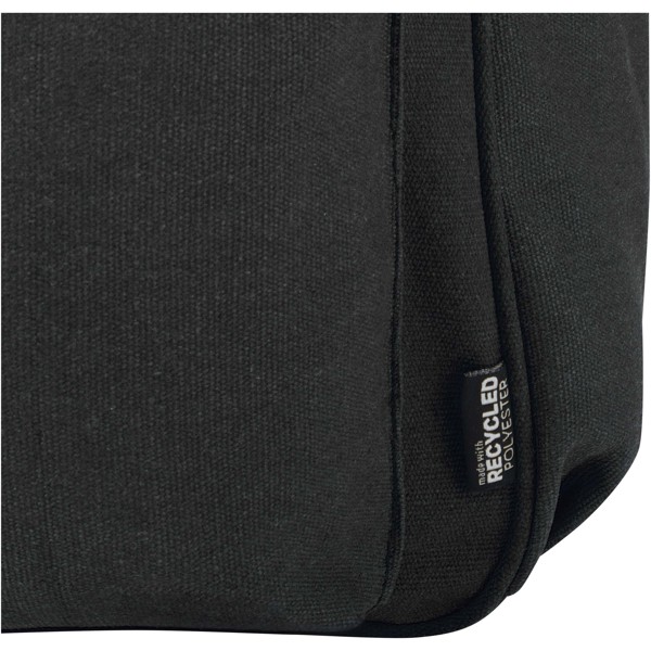 Recanvas 15.6” GRS recycled city backpack 16L - Black
