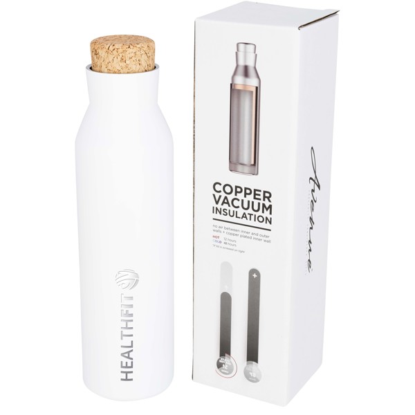 Norse 590 ml copper vacuum insulated bottle - White