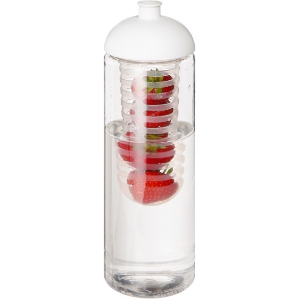 H2O Active® Vibe Bidón deportivo e infusor con tapa Dome de 850 ml - Transparente / Blanco