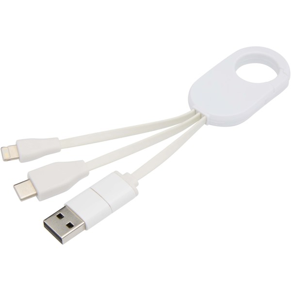 Troop 4-in-1 recycled plastic charging cable