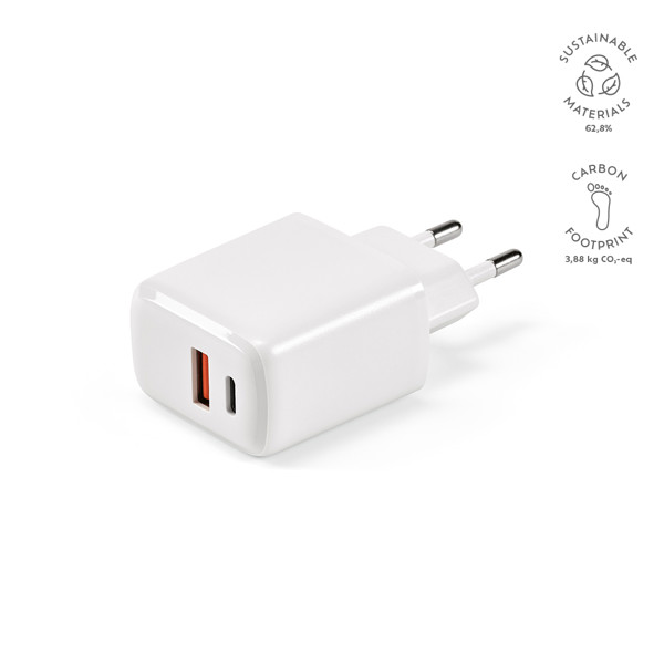 Franklin Wall Charger - White