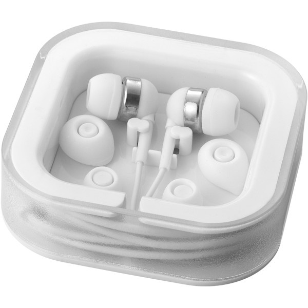 Sargas earbuds with microphone - White