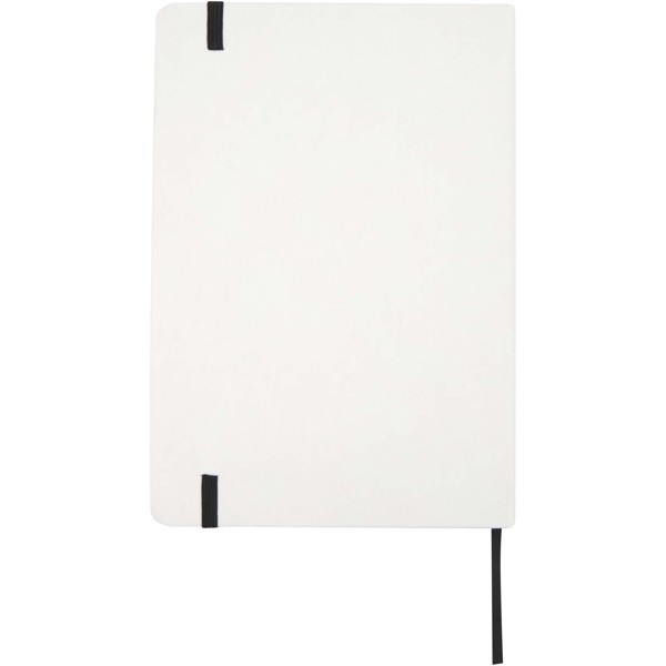 Holm A5 stone paper hard cover notebook with lined pages - White