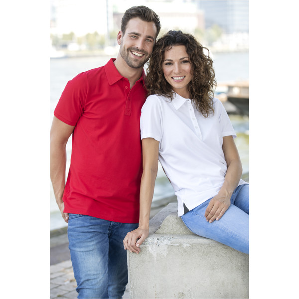 Markham short sleeve women's stretch polo - White / XS