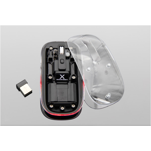 SCX.design O24 transparent multimode wireless 2.4Ghz Bluetooth® mouse