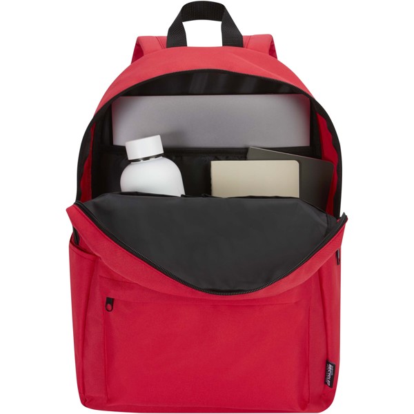 Byron 14\" GRS recycled city laptop backpack 16L - Red