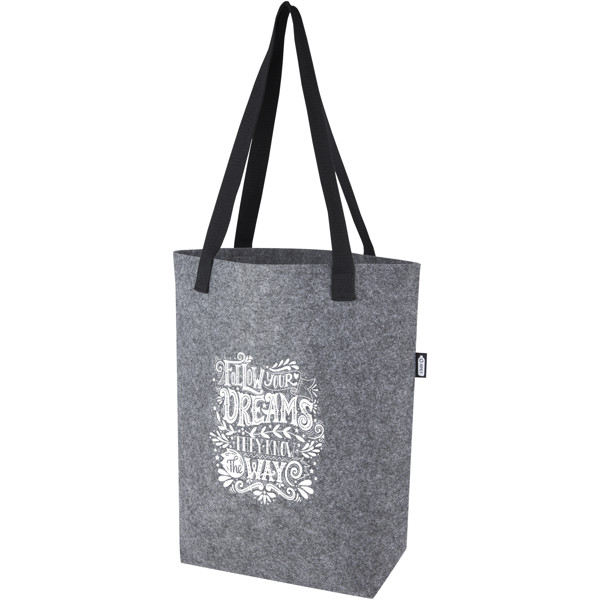 Felta GRS recycled felt tote bag with wide bottom 12L