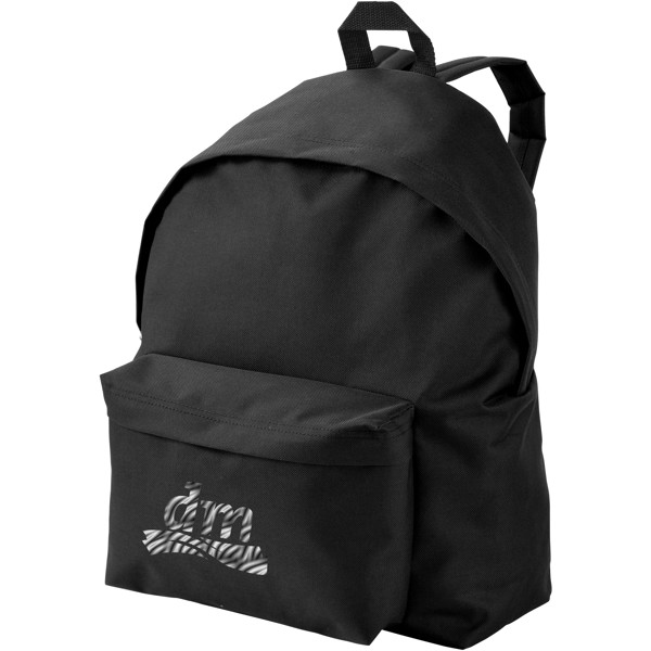 Urban covered zipper backpack - Solid black