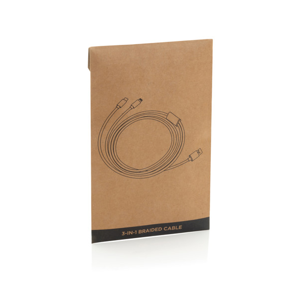 3-in-1 braided cable