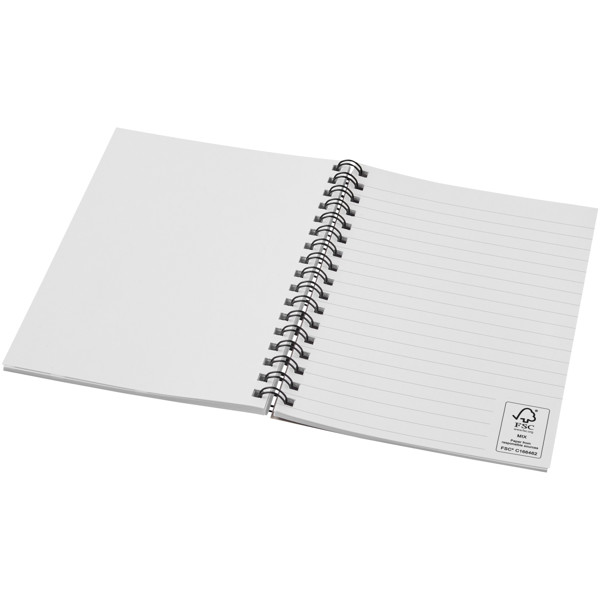 Desk-Mate® A6 colour spiral notebook - Red