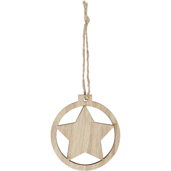 Natall wooden star ornament