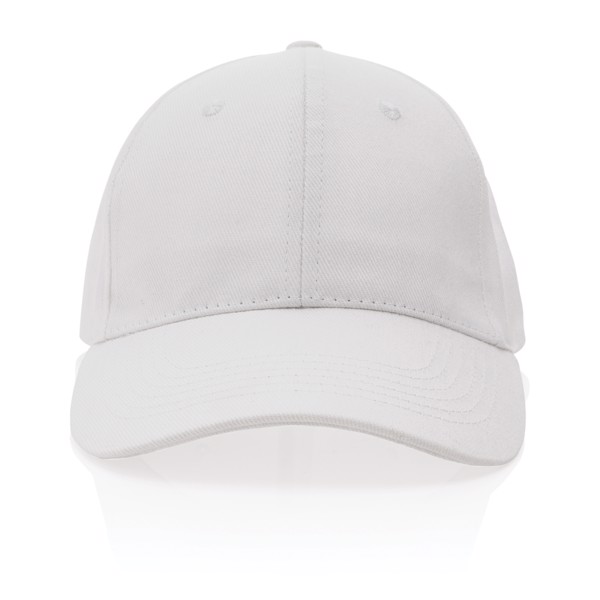 Impact 6 panel 280gr Recycled cotton cap with AWARE™ tracer - White
