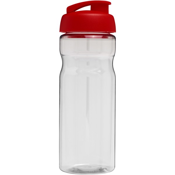 Sportovní láhev s vyklápěcím víčkem H2O Base® 650 ml - Průhledná / Červená s efektem námrazy