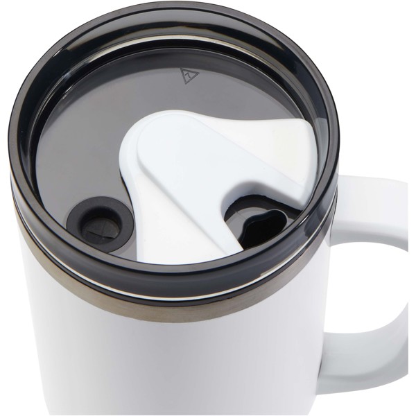Melbourne 1200 ml RCS certified insulated tumbler with straw - White