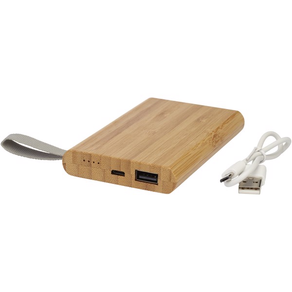 Batería externa de 5000 mAh de bambú "Tulda"